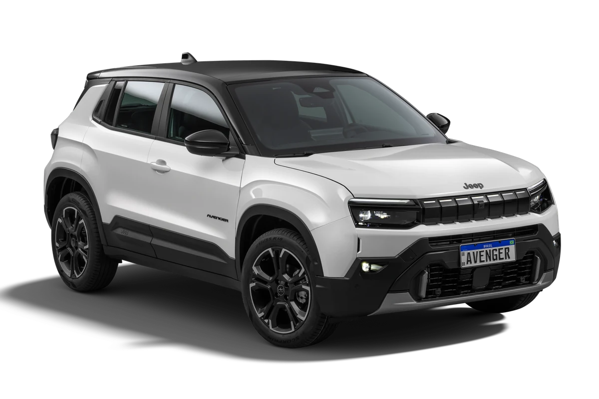 Jeep Avenger Limited, três quartos frontal